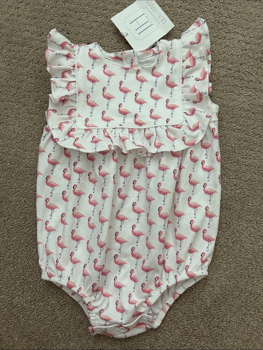 NWT Lila & Hayes Flamingo Pearl Bubble